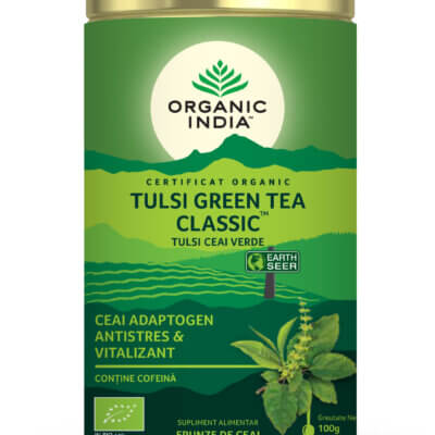 Tulsi Ceai Verde, 100g, Organic India