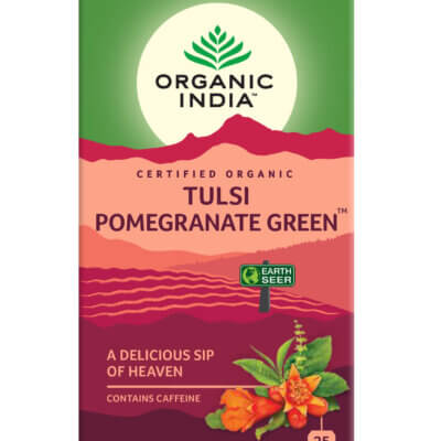 Ceai Tulsi Rodie Ceai Verde, 25 plicuri, Organic India