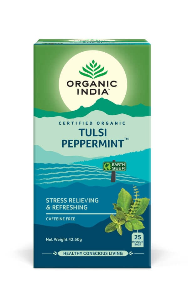 Ceai Tulsi Mentă, 25 plicuri, Organic India
