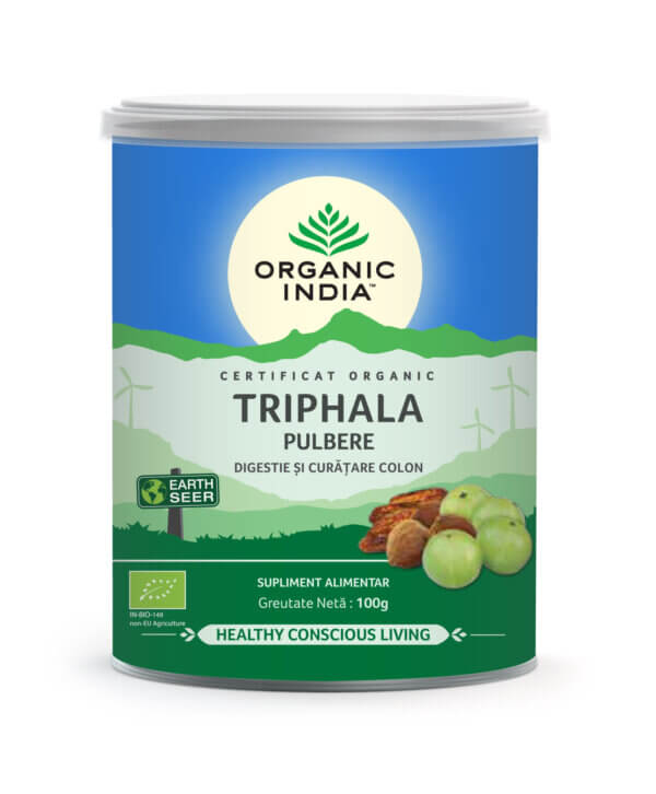 Triphala pudră, 100g, Organic India