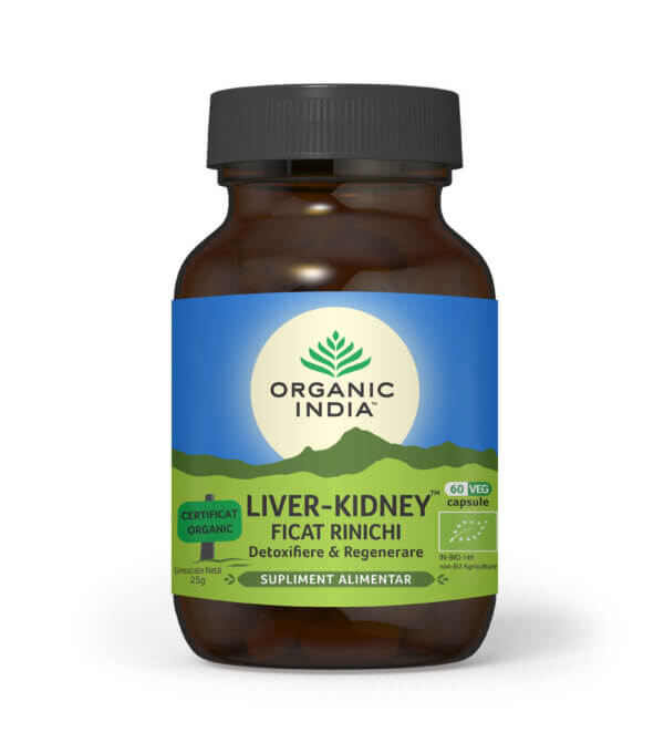 Liver-Kidney, Ficat și Rinichi, 60 capsule, Organic India
