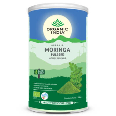 Moringa pudră, 100g, Organic India