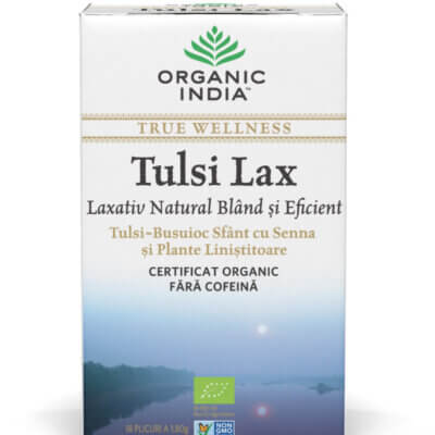 Tulsi Lax Ceai Laxativ, 18 plicuri, Organic India
