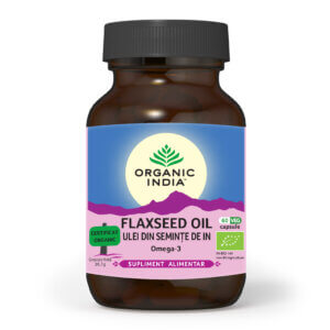 Ulei din Semințe de In Omega 3, 60 capsule, Organic India