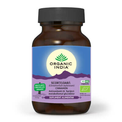 Scorțișoară Ceylon Bio, 60 capsule, Organic India