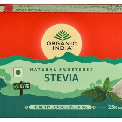 Stevia naturală, 25 plicuri, Organic India