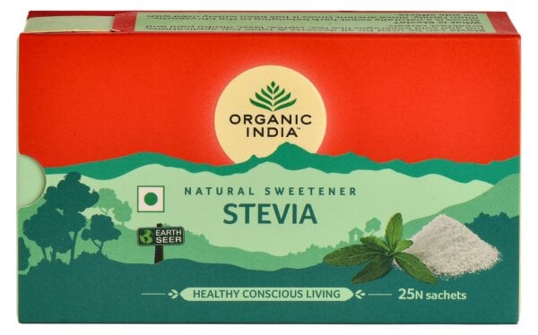 Stevia naturală, 25 plicuri, Organic India