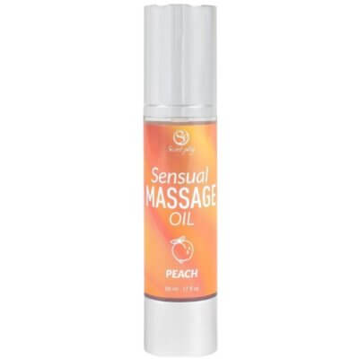 Ulei de masaj Sensual Massage Oil, Peach, 50 ml, SecretPlay