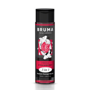 Ulei de masaj, Strawberry, 3 în 1, 100 ml, BRUMA