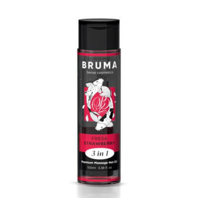 Ulei de masaj, Strawberry, 3 în 1, 100 ml, BRUMA