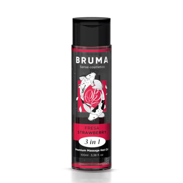 Ulei de masaj, Strawberry, 3 în 1, 100 ml, BRUMA