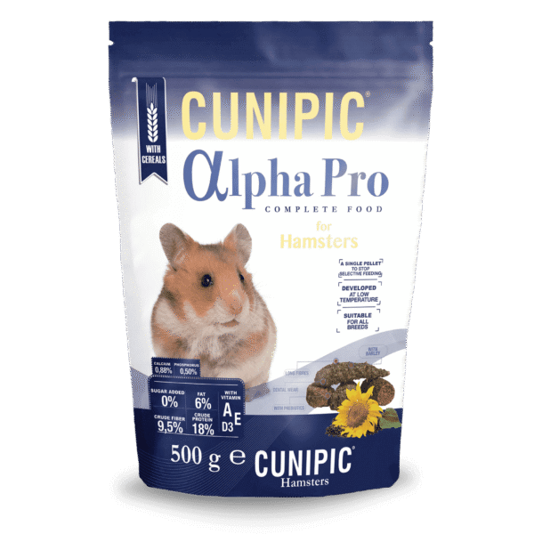 Hrană hamsteri, CUNIPIC Alpha Pro, 500g