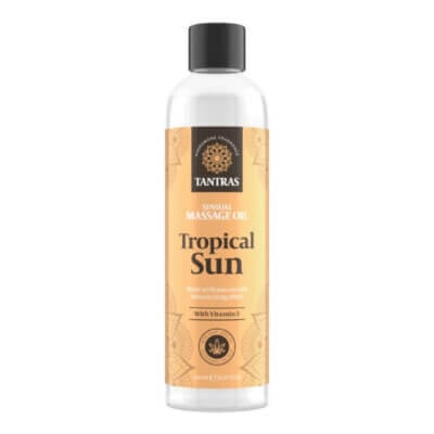 Ulei de masaj Tropical Sun, aromă de citrice și lavandă, 150 ml, Tantras