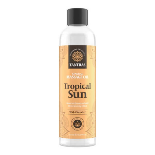 Ulei de masaj Tropical Sun, aromă de citrice și lavandă, 150 ml, Tantras