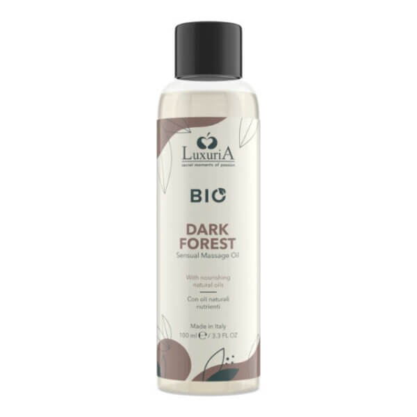 Ulei de masaj Bio Dark Forest, aromă floral și lemnoasă, 100 ml, Luxuria
