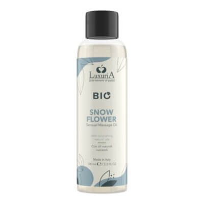Ulei de masaj Bio Snow Flower, aromă fructată și florală, 100 ml, Luxuria
