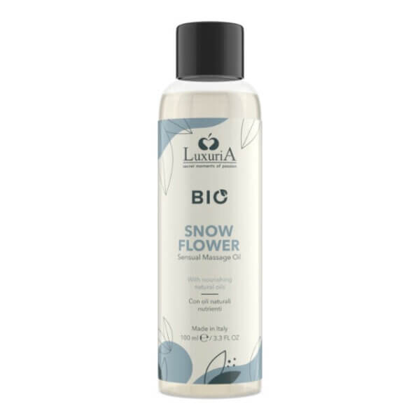 Ulei de masaj Bio Snow Flower, aromă fructată și florală, 100 ml, Luxuria