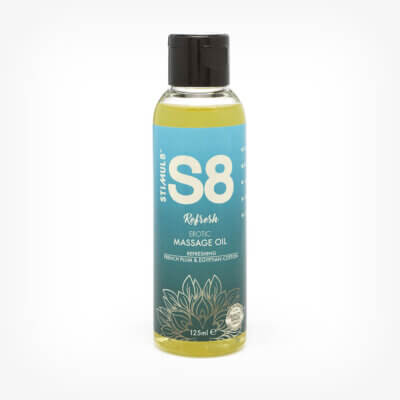 Ulei de masaj S8 Refresh, French Plum & Egyptian Cotton, 125 ml, Stimul 8