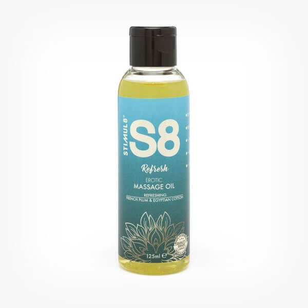 Ulei de masaj S8 Refresh, French Plum & Egyptian Cotton, 125 ml, Stimul 8