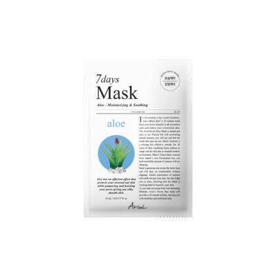 Mască șervețel cu aloe vera 7Days Mask, 20 g, Ariul