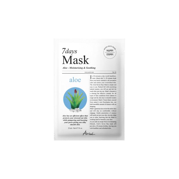 Mască șervețel cu aloe vera 7Days Mask, 20 g, Ariul