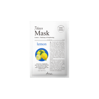 Mască șervețel cu Lămâie 7Days Mask, 20 g, Ariul