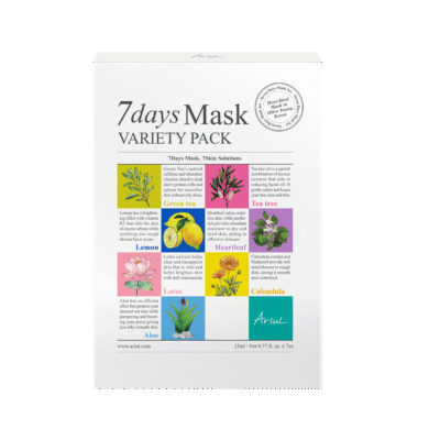 Set de măști pentru tratamentul complet al tenului 7Days Mask, 7 bucăți, Ariul