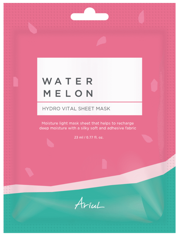 Mască șervețel cu pepene roșu Watermelon Hydro Vital, 23 ml, Ariul
