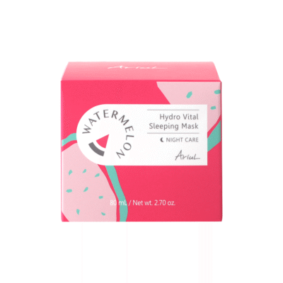 Mască de noapte cu pepene roșu Watermelon Hydra Glow, 80 g, Ariul