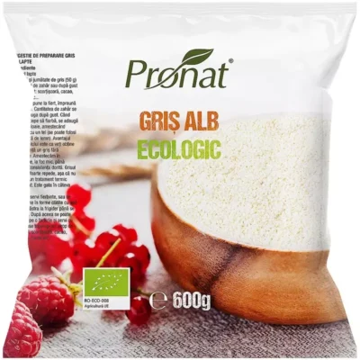 Griș alb bio, 600g, Pronat