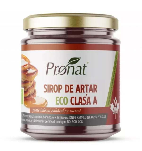 Sirop bio de artar, clasa A, 300g, Pronat