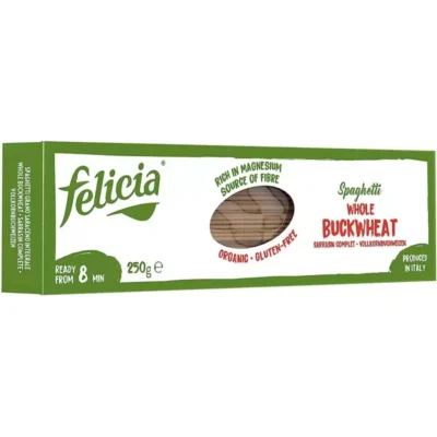 Spaghetti bio din hrișcă, 250g, Felicia