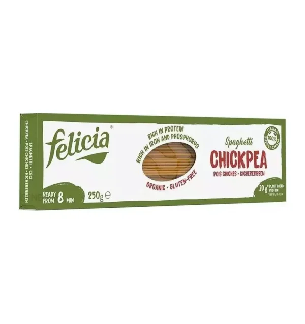Spaghetti bio din năut, 250g, Felicia