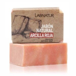 Săpun natural cu argilă roșie, 100 g, LabNatur