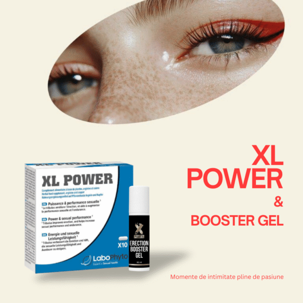 Pachet XL POWER, 10 capsule + Gel premium Erection Booster XPower, 60 ml, Labophyto