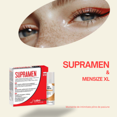 Pachet SUPRAMEN, 10 capsule + Cremă MENSIZE XL, 60 ml, Labophyto