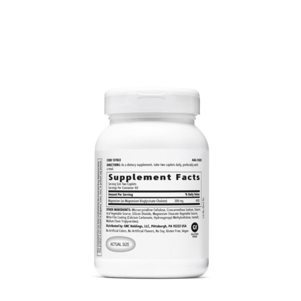 Magnesium Glycinate 200 mg, 120 capsule, GNC