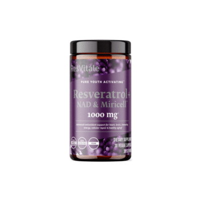 ResVitale™ Resveratrol + NAD & Miricell™ cu Spermidina – Suport Anti-Aging, Energie si Longevitate, 30 cps