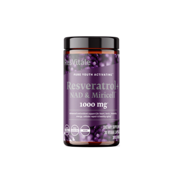 ResVitale™ Resveratrol + NAD & Miricell™ cu Spermidina – Suport Anti-Aging, Energie si Longevitate, 30 cps