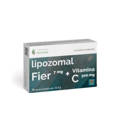 Lipozomal fier + vitamina C, 30 capsule, Remedia