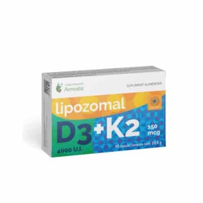 Lipozomal D3 4000 U.I.+ K2 150 mcg, 30 capsule, Remedia