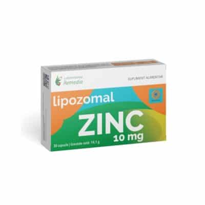 Lipozomal Zinc 10 mg, 30 capsule, Laboratoarele Remedia