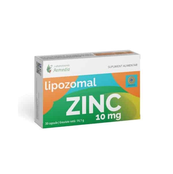 Lipozomal Zinc 10 mg, 30 capsule, Laboratoarele Remedia