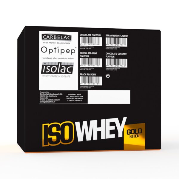 Iso Whey Gold Edition plicuri Ciocolata cocos 15 plicuri x 30g, Pro Nutrition