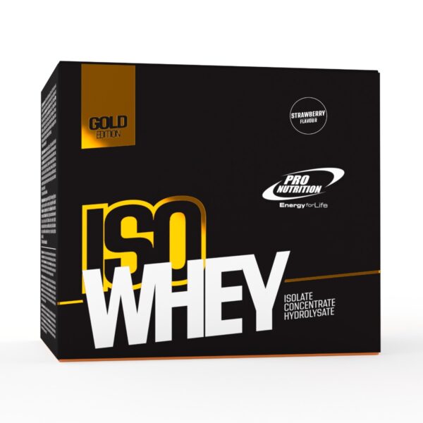 Iso Whey Gold Edition plicuri Capsuni 15 plicuri x 30g