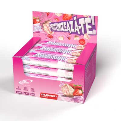 Pronutrition Bar Capsuni 12 bucati x 55g