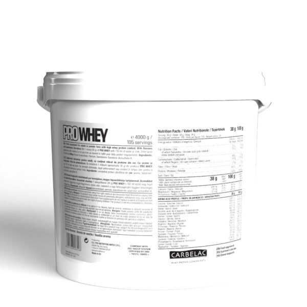 Pro Whey Vanilie 4000g, Pro Nutrition