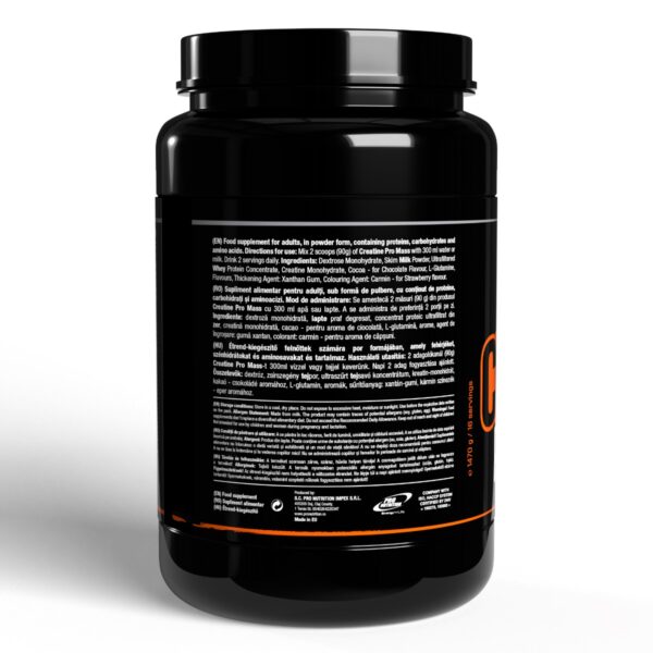 Creatine Pro Mass Capsuni 1470g, Pro Nutrition