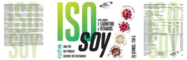 Iso Soy Ciocolata 750g, Pro Nutrition