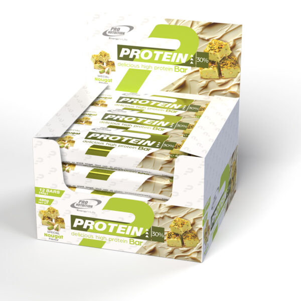 Cutie 12 batoane proteice Protein Bar nougat-fistic, Pro Nutrition